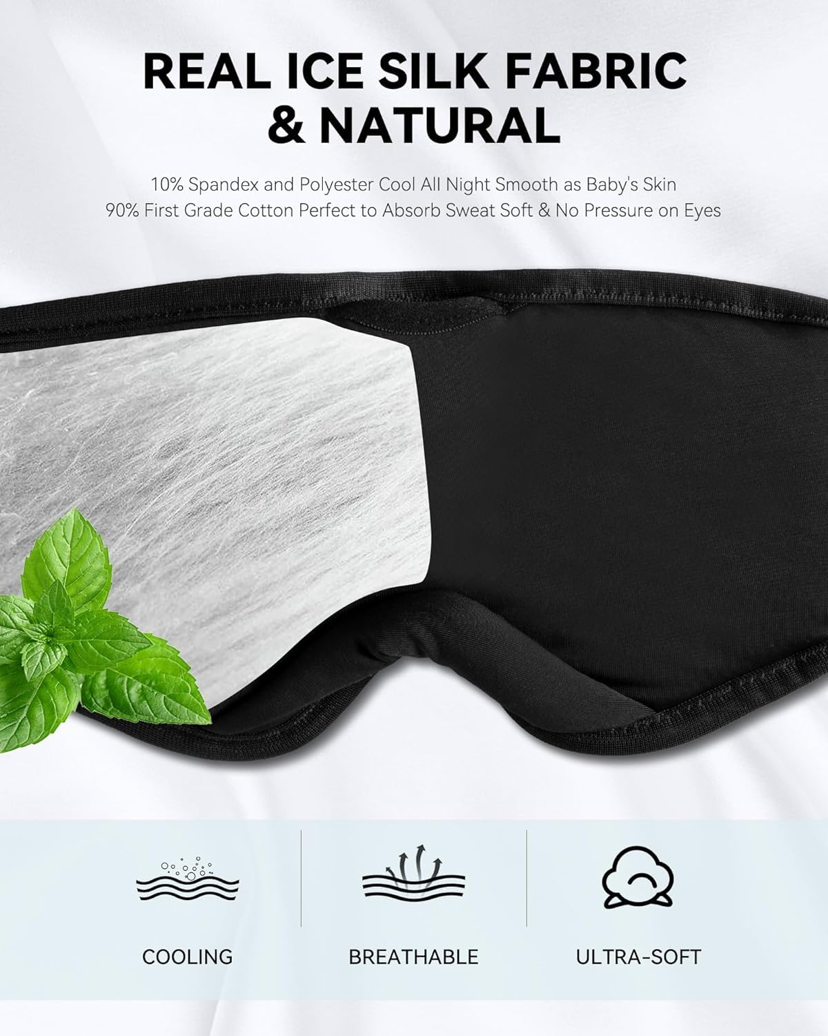 Bluetooth Sleep Headphones Eye Mask Headband H572596