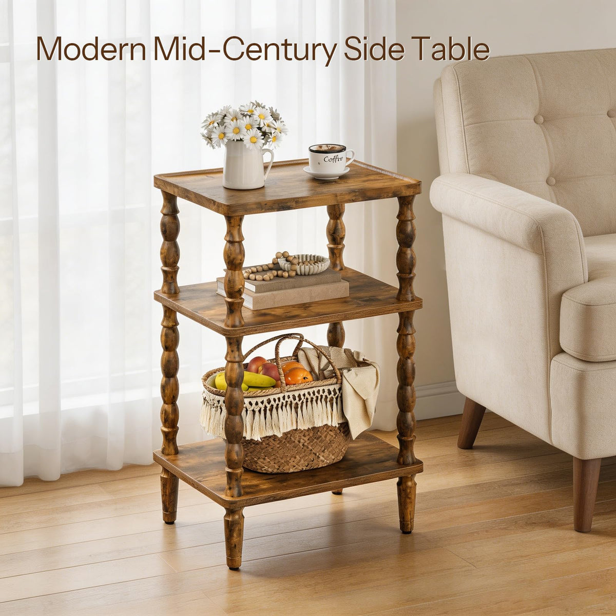 Small 3-Tier End Table W553