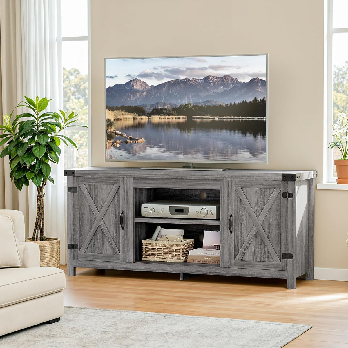 Modern Farmhouse TV Stand for 65" TV Q640017