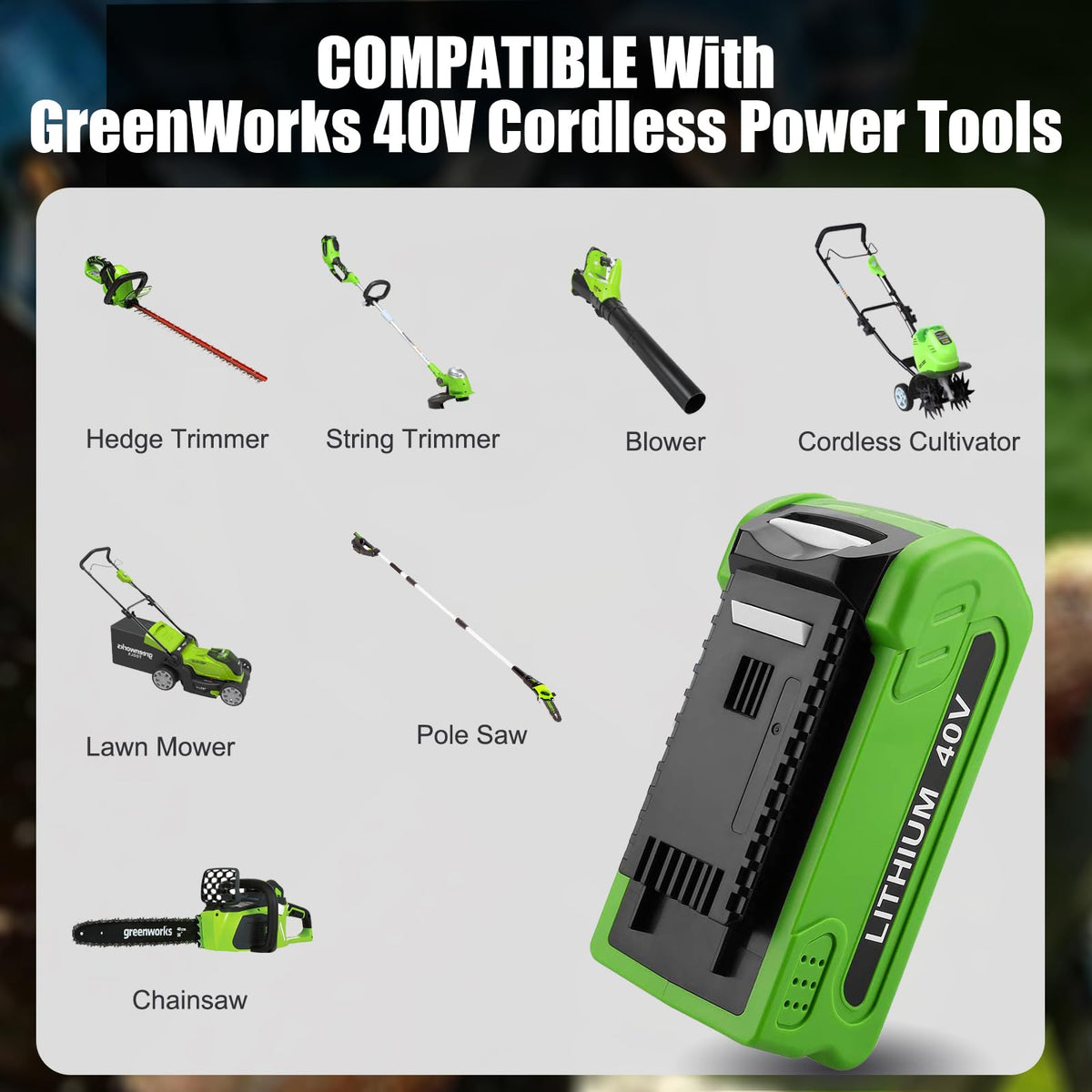 40V 4.0Ah Battery and Charger V8189