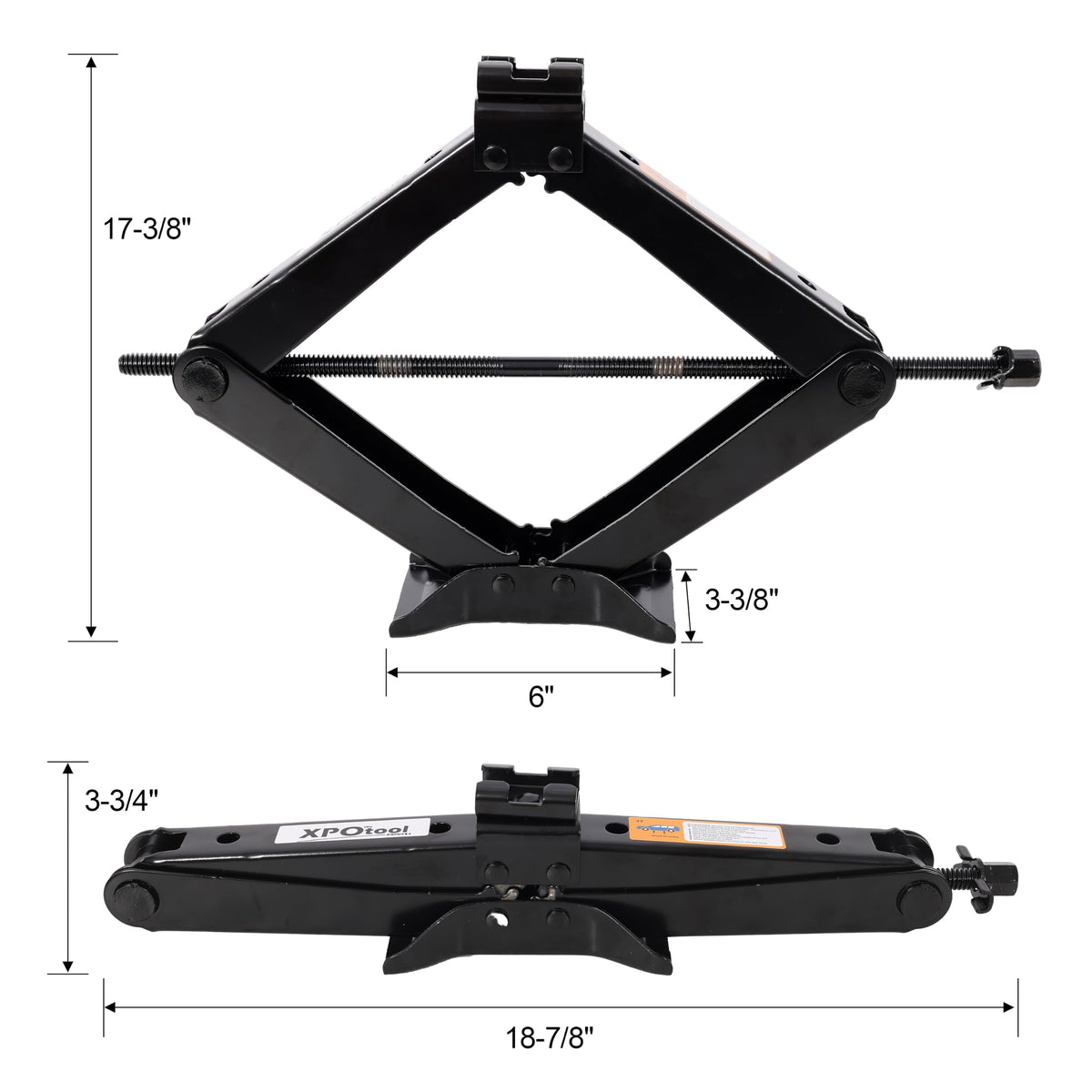3 Ton Scissor Car Jack Kit with Wrench K527879