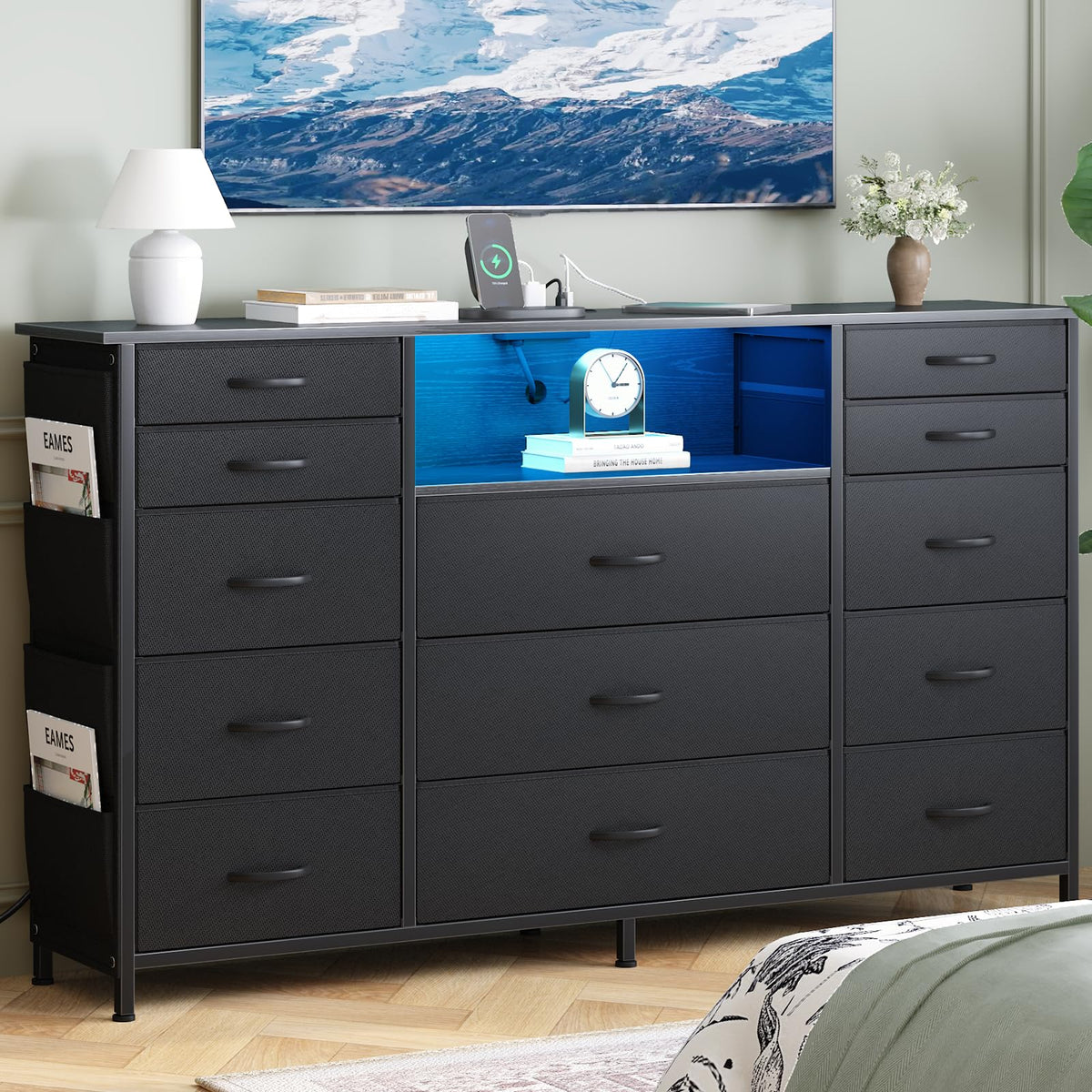 13 Drawer Fabric Dresser P73440