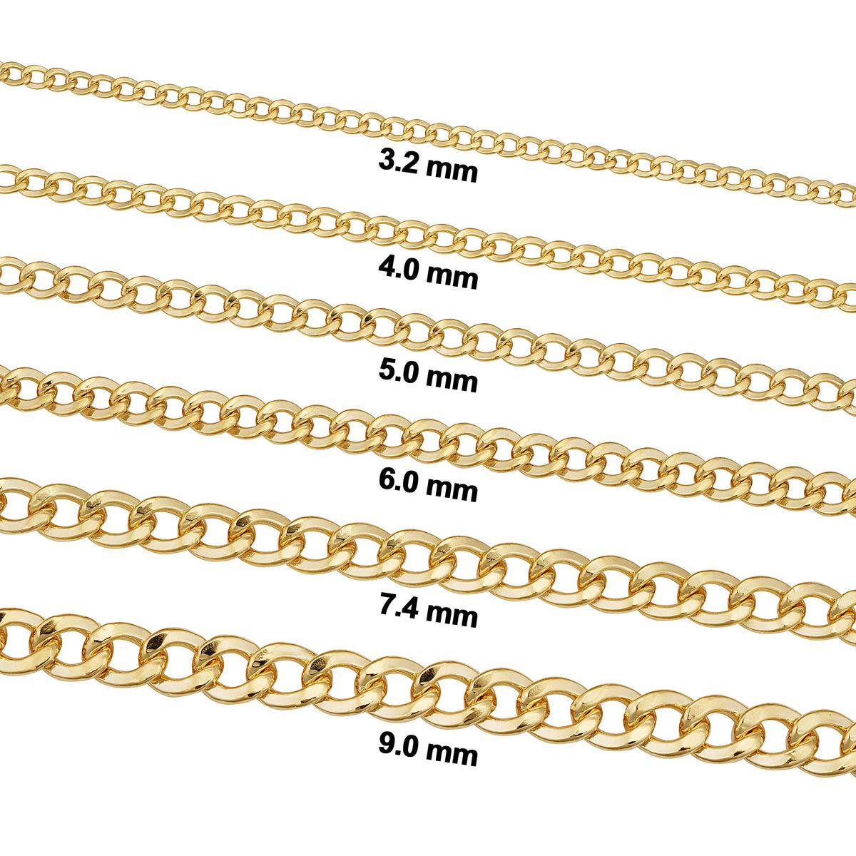 14K Yellow Gold Filled Miami Cuban Chain Necklace R608800