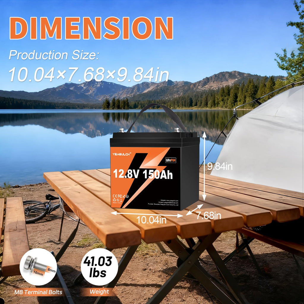 12V 150Ah LiFePO4 Lithium Battery Z872308