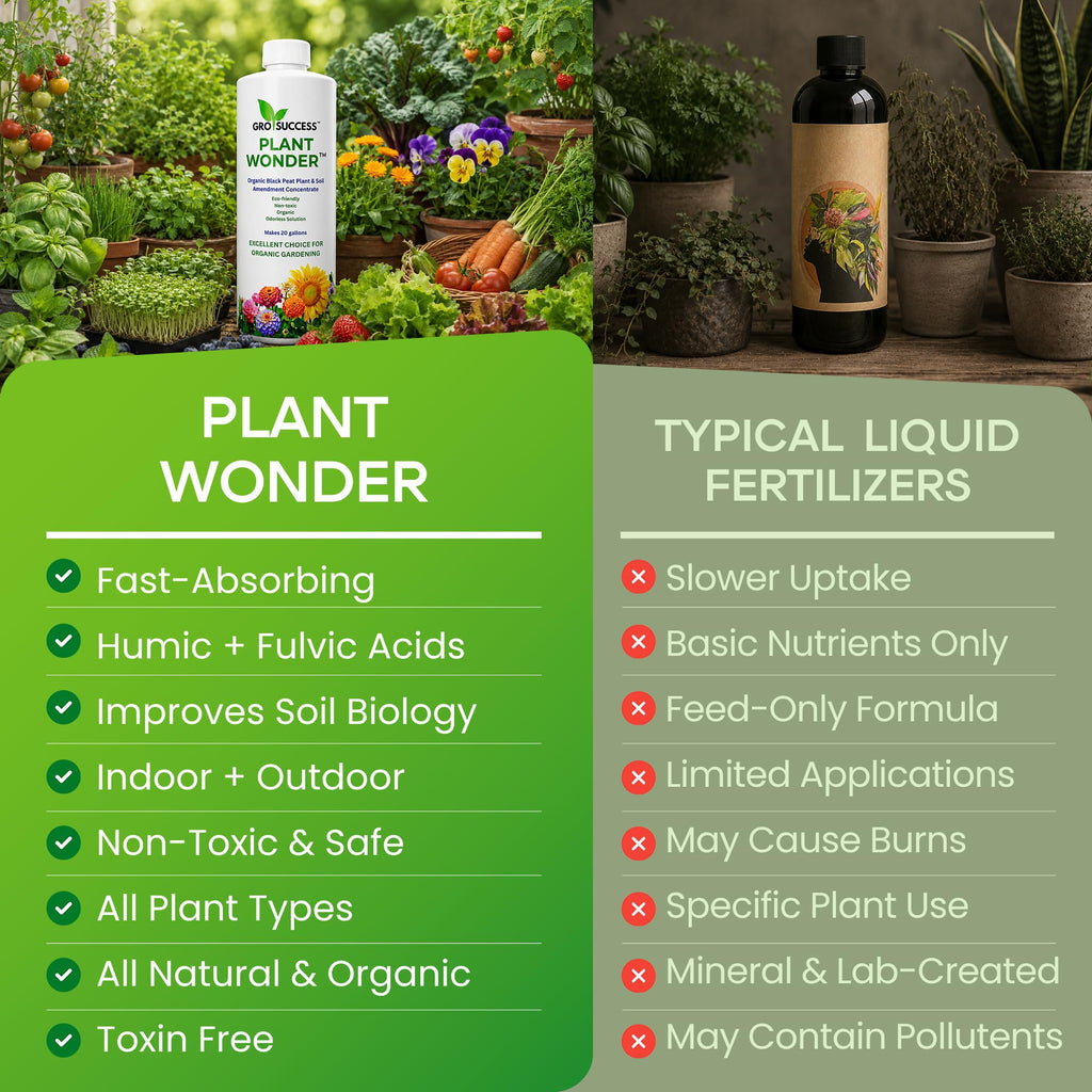 Organic Liquid Fertilizer Concentrate with Humic & Fulvic Acid 16 oz U952