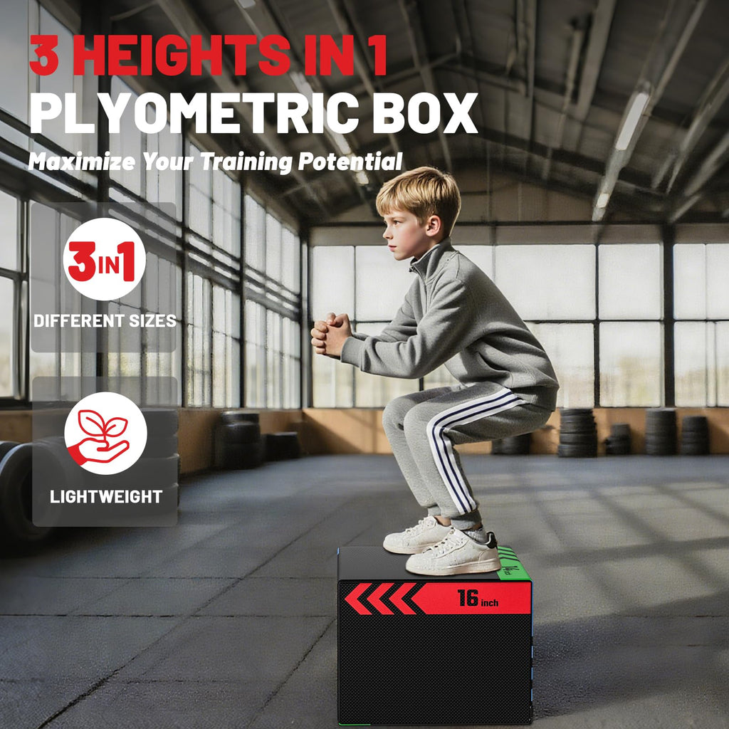 3-in-1 Anti-Slip High-Density Foam Jump Box J89136