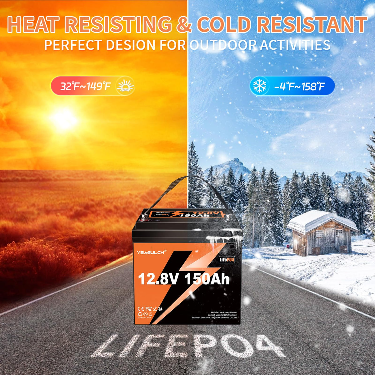12V 150Ah LiFePO4 Lithium Battery Z872308