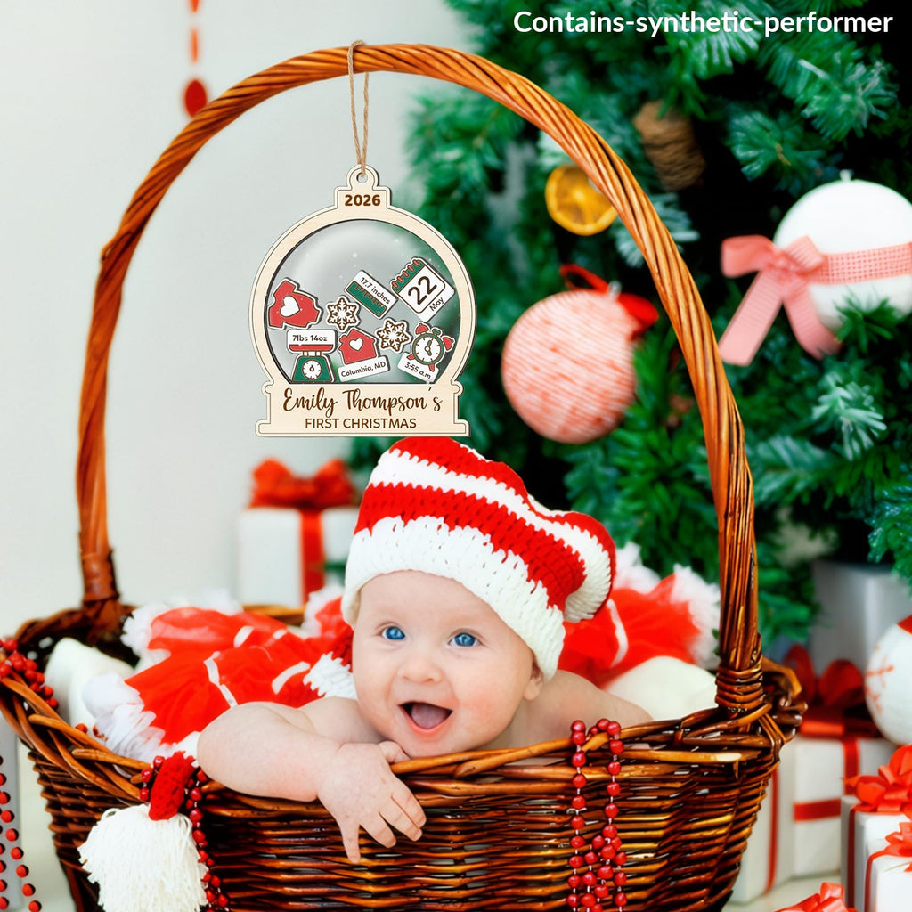 Baby's First Christmas Ornament 2026 Spherical Q742870