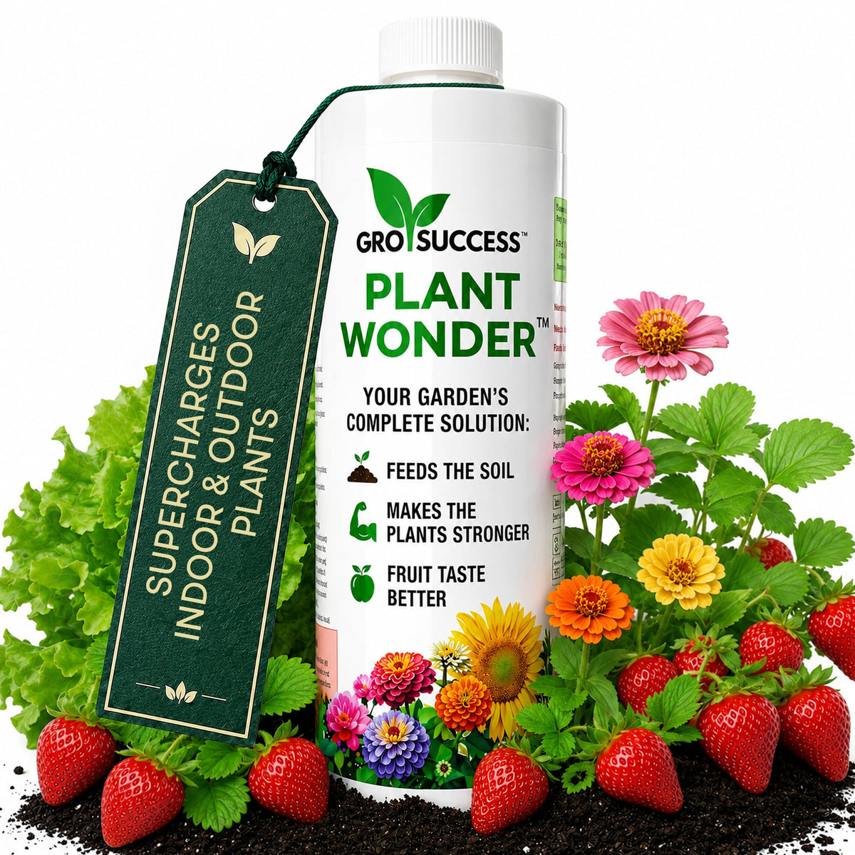 Organic Liquid Fertilizer Concentrate with Humic & Fulvic Acid 16 oz U952