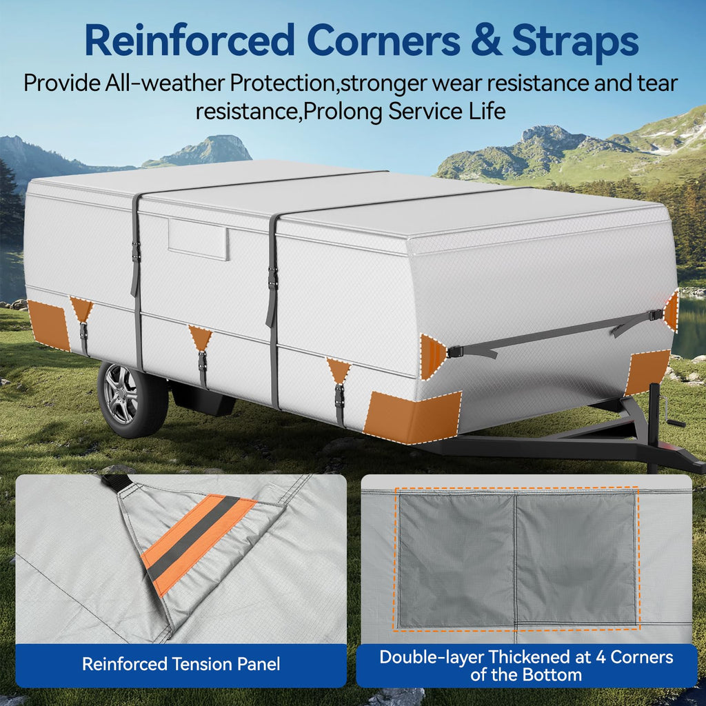 14'-16' Waterproof Oxford Fabric Camper Cover Y2679