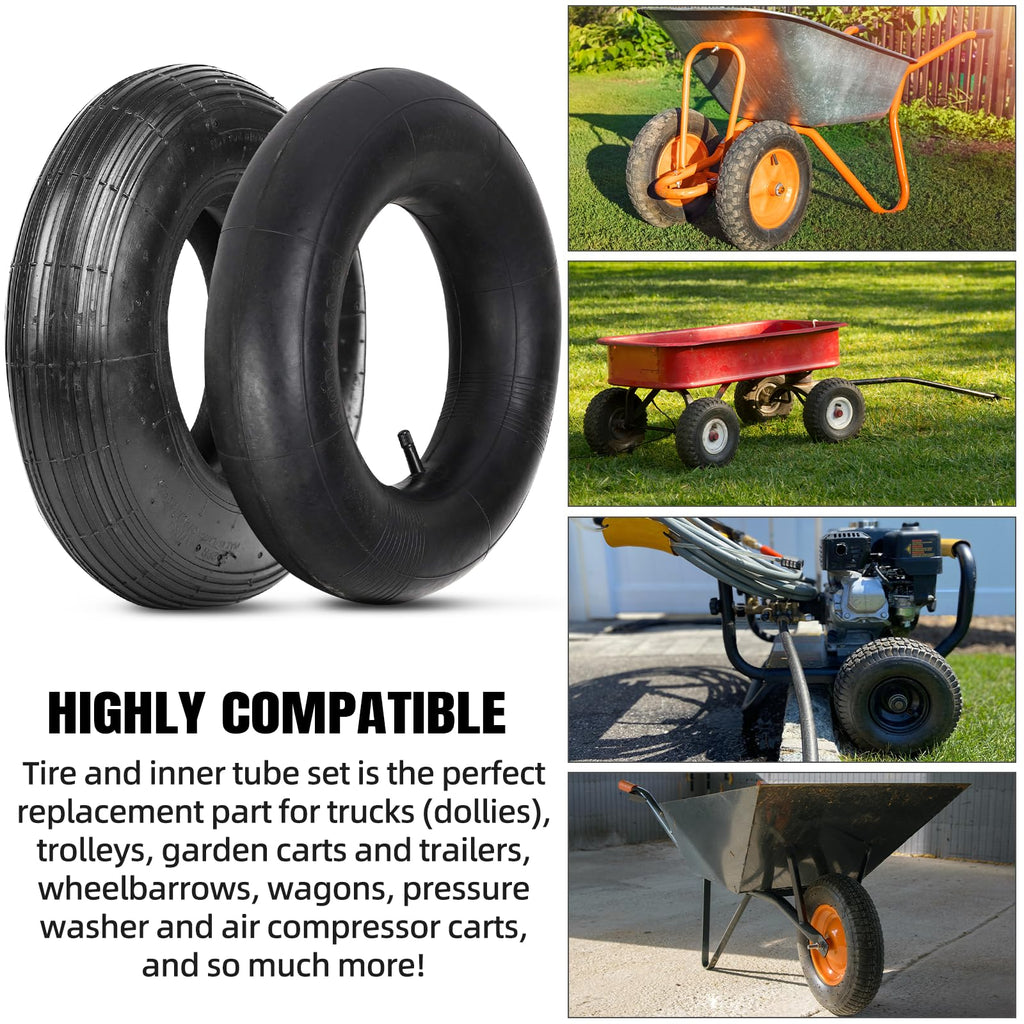 4.80/4.00-8" Tire and Inner Tube Set Q8178