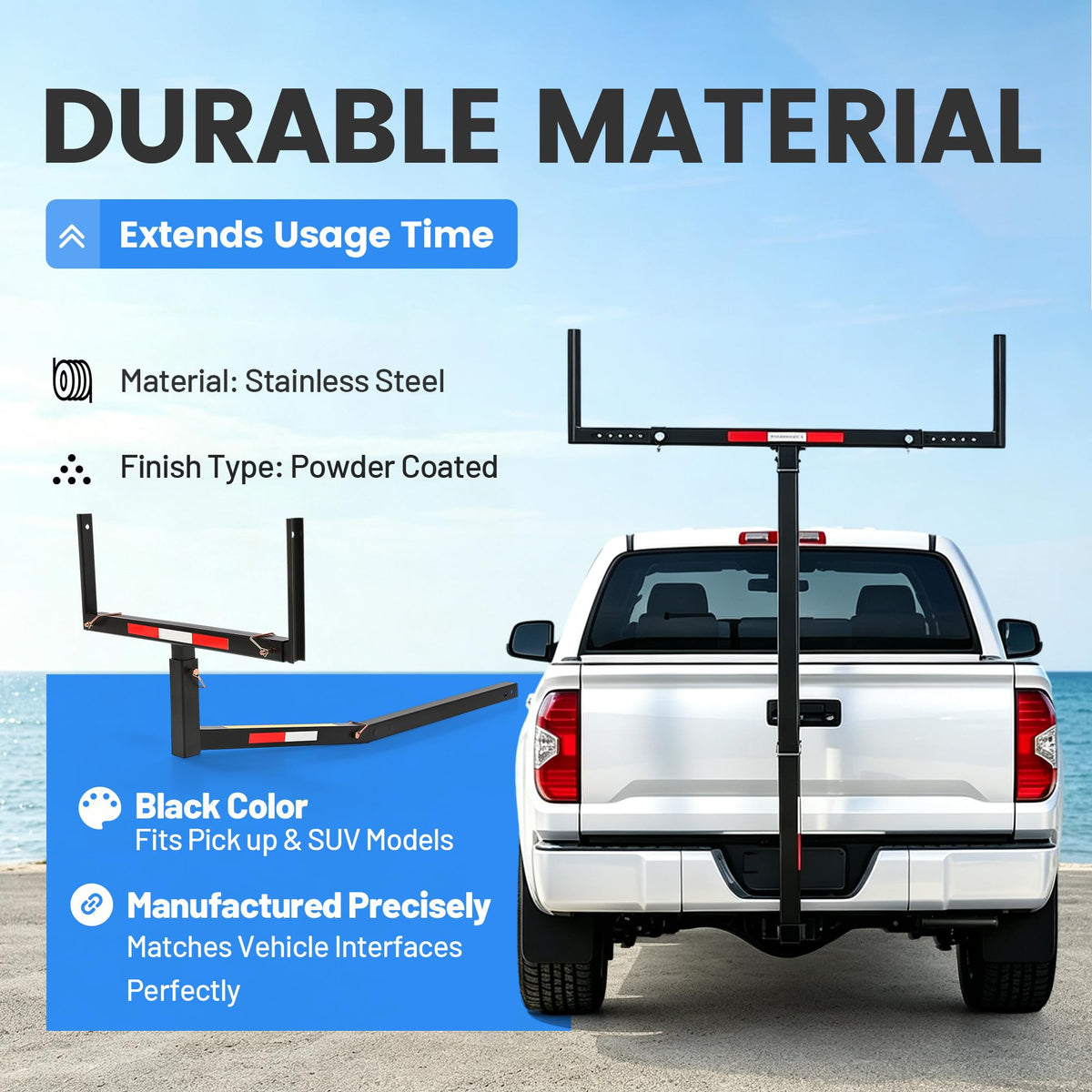 Truck Bed Extender Hitch Mount Extension Rack T149