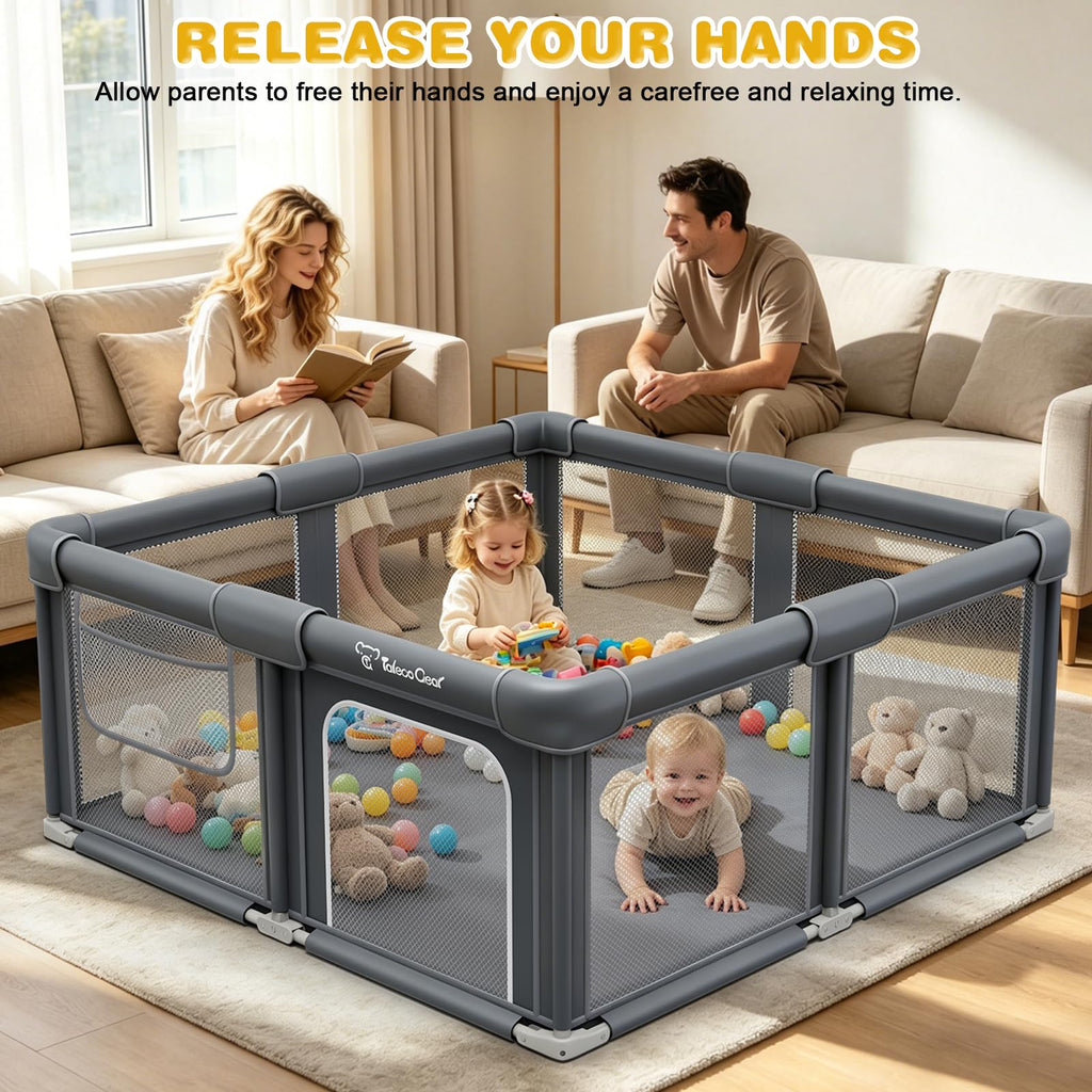 Foldable Baby Playpen with Mat F146