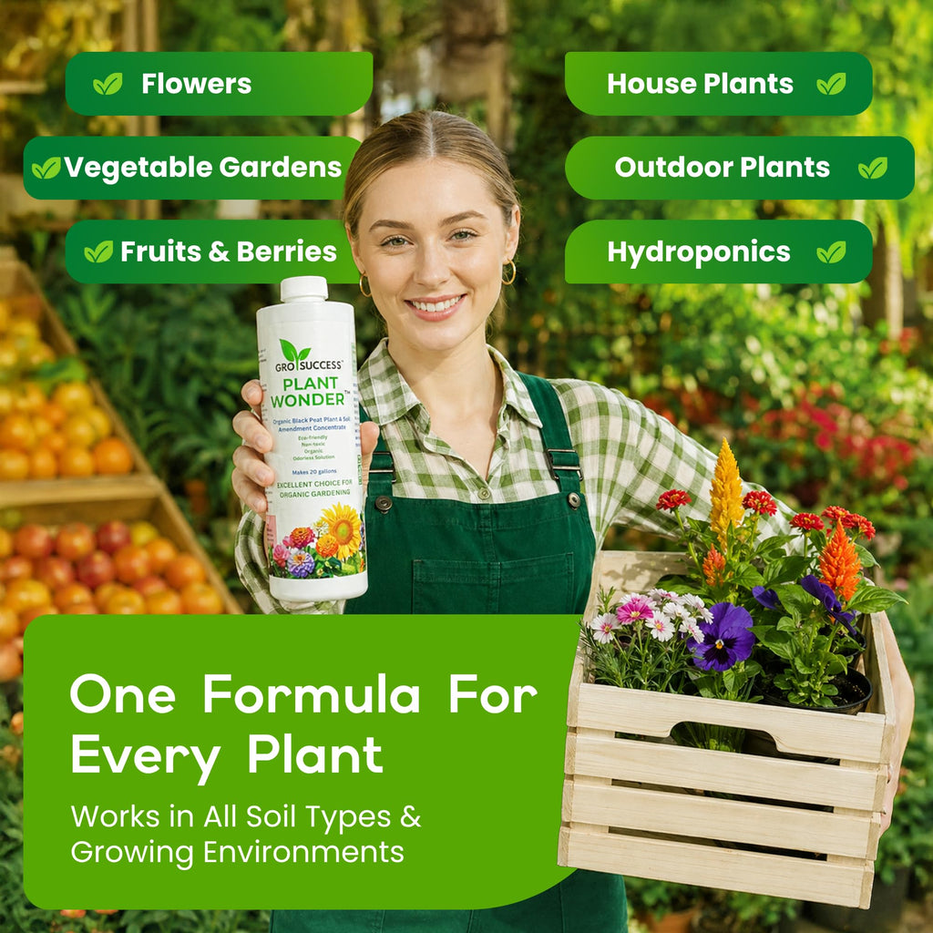 Organic Liquid Fertilizer Concentrate with Humic & Fulvic Acid 16 oz U952