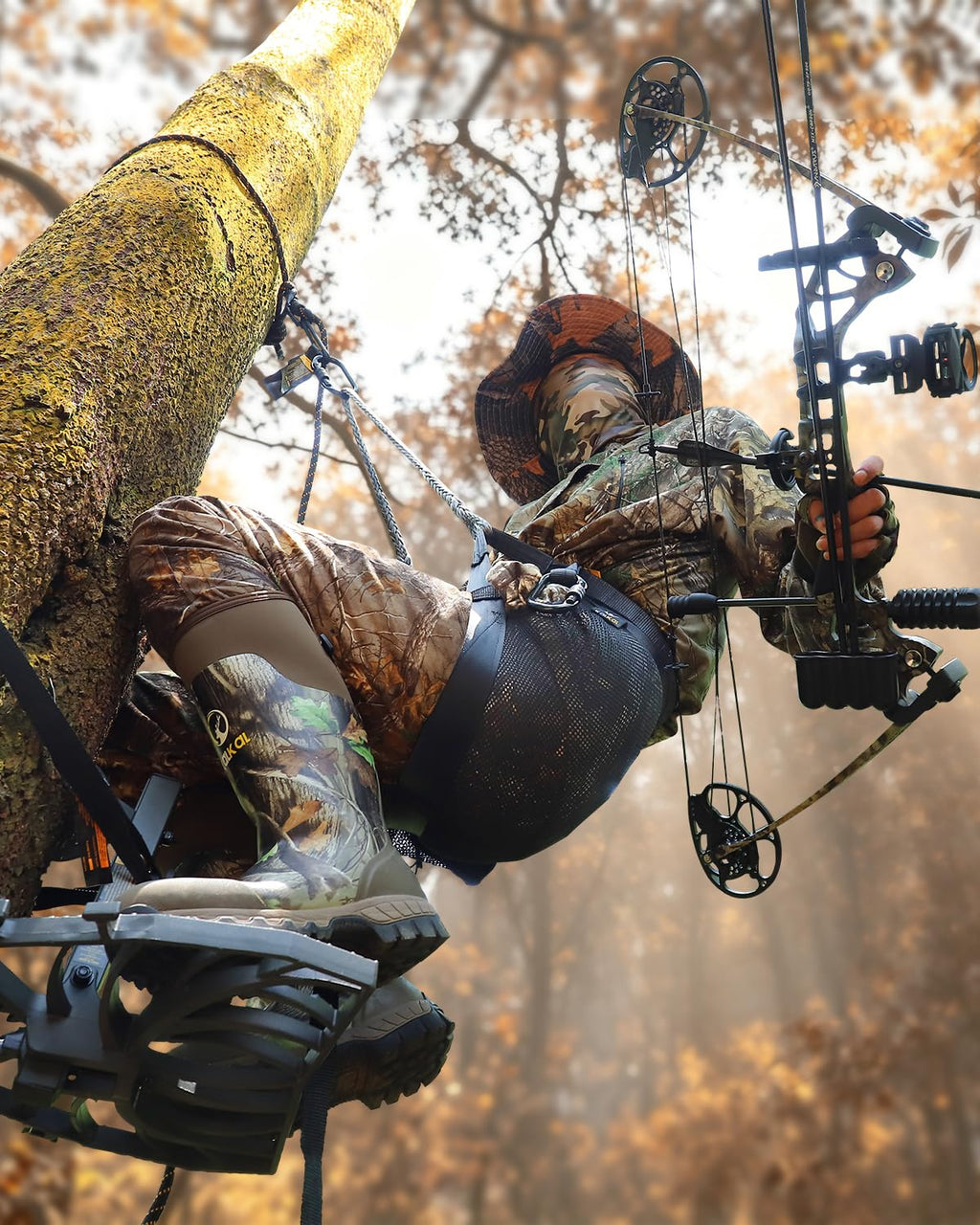 Lightweight Hunting Saddle with 2 Adjustable Safety Ropes M650