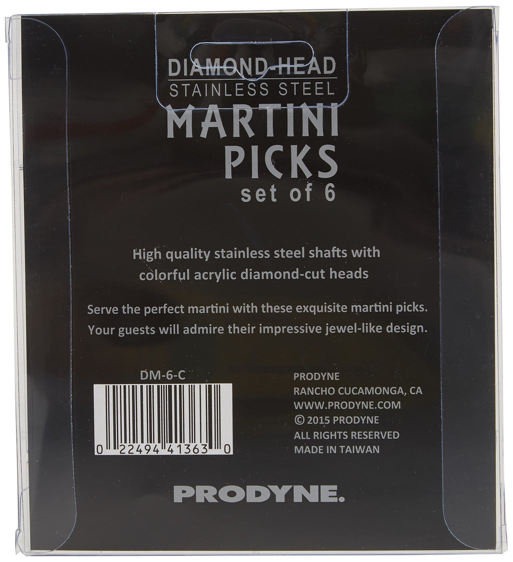Multicolor Martini Picks Set of 6 F87926