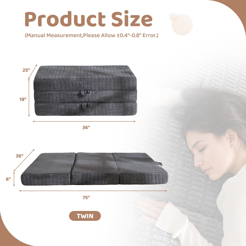 Memory Foam Tri-Folding Mattress J871