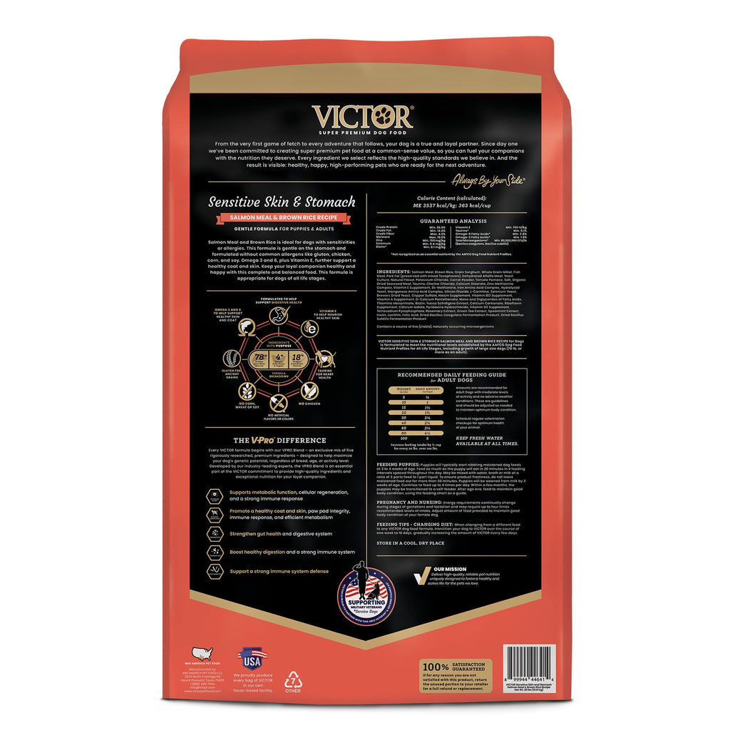 Salmon Meal & Brown Rice Dog Food, 30 lb F85679
