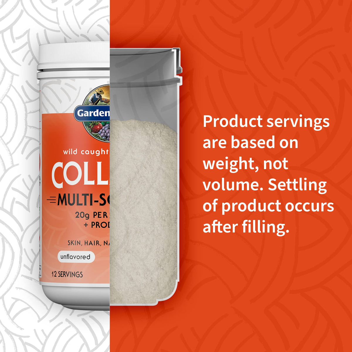Marine & Grass-Fed Collagen Peptides Powder with Probiotics & BCAAs Unflavored N8818