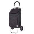 Black Foldable Shopping Cart with Wheels and Removable Bag I9797