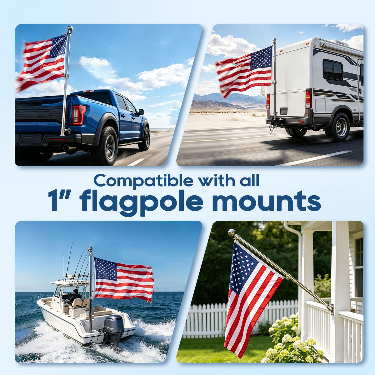 5FT One-Piece Flagpole 2-Pack W63601