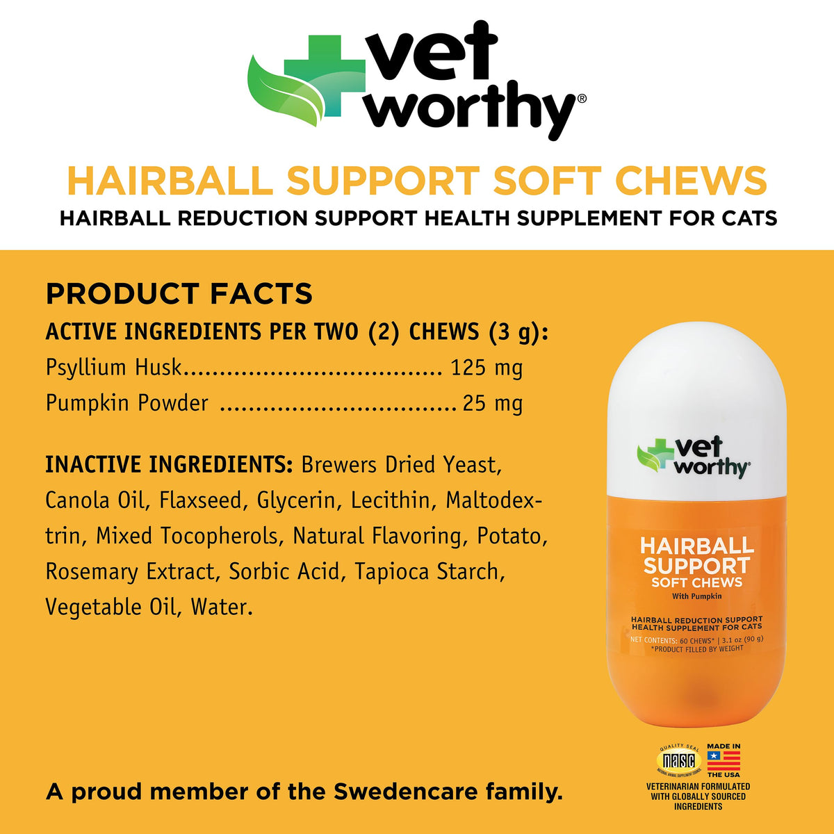 Hairball Support for Cats 60ct E7830