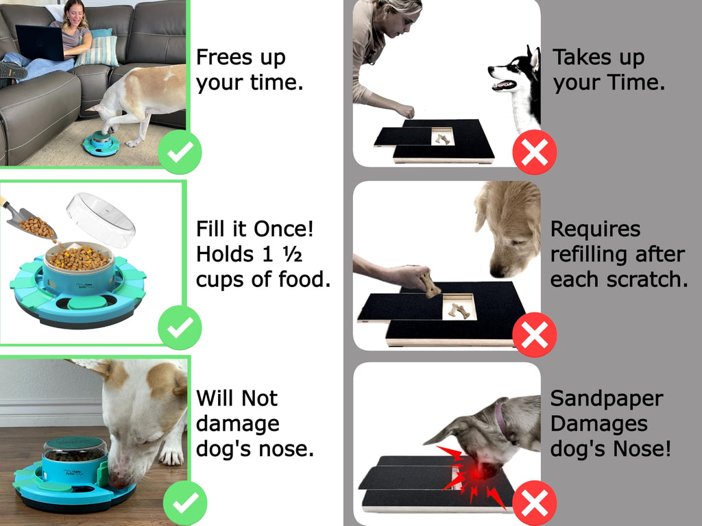 Dog Nail Scratch Board with Treat Dispenser X613
