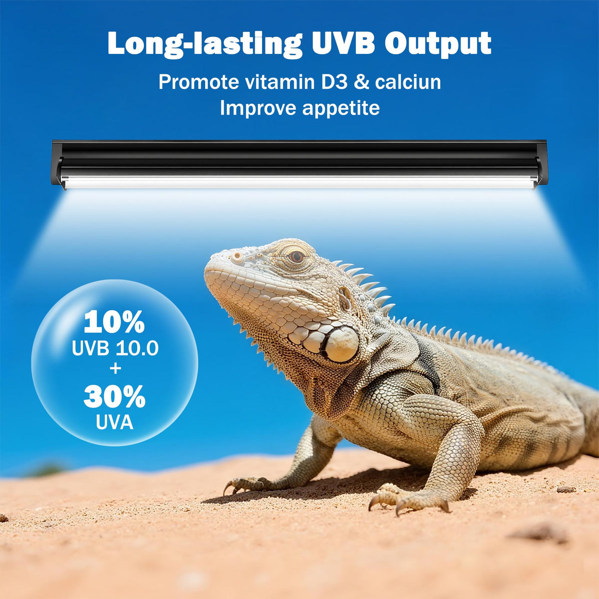 24W 22" UVB Reptile Light Fixture J844