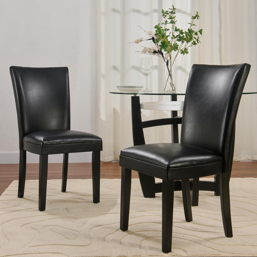 Set of 6 Solid Wood Upholstered Dining Chairs K415
