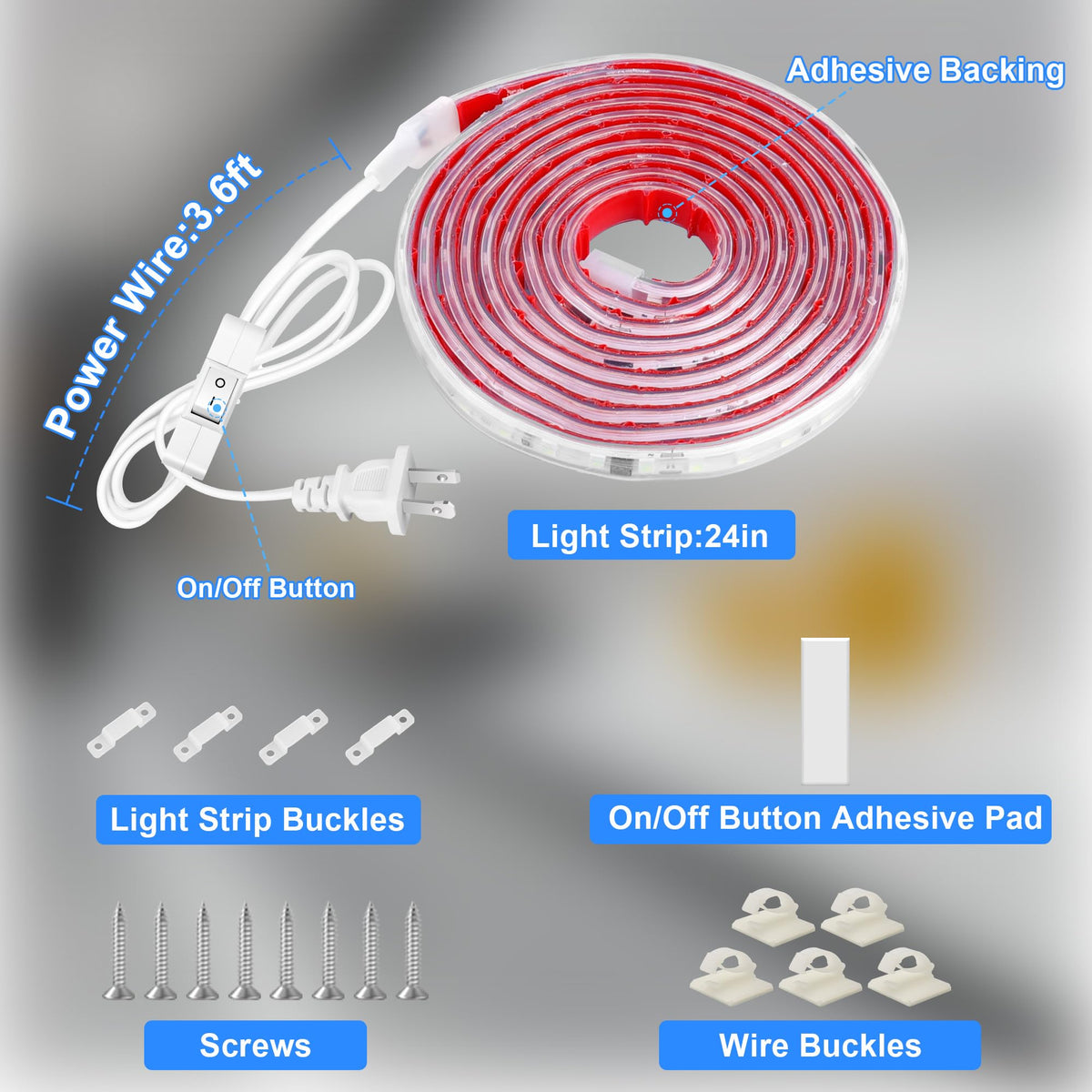 24 Inch Plug-in Under Cabinet LED Light F572057