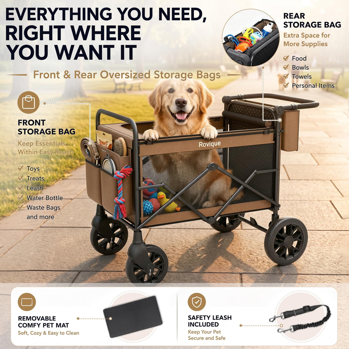 Foldable Dog Stroller N267