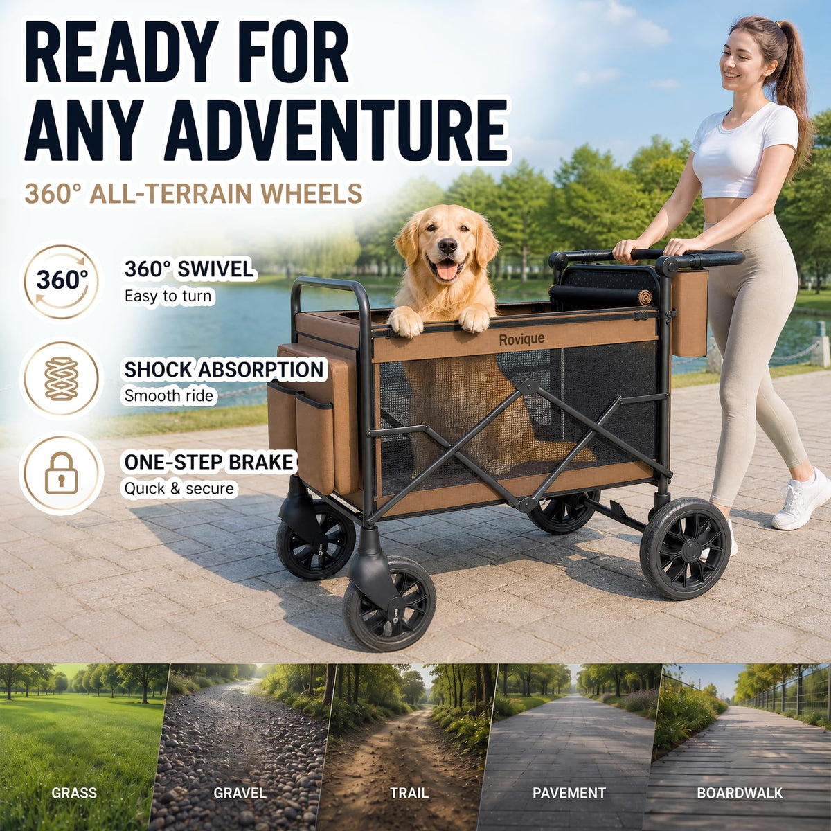 Foldable Dog Stroller N267