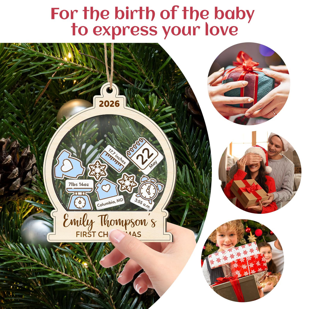 Baby's First Christmas Ornament 2026 Spherical Q742870