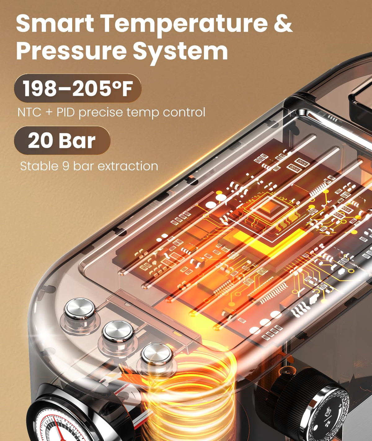20 Bar Espresso Machine with Milk Frother Z25207