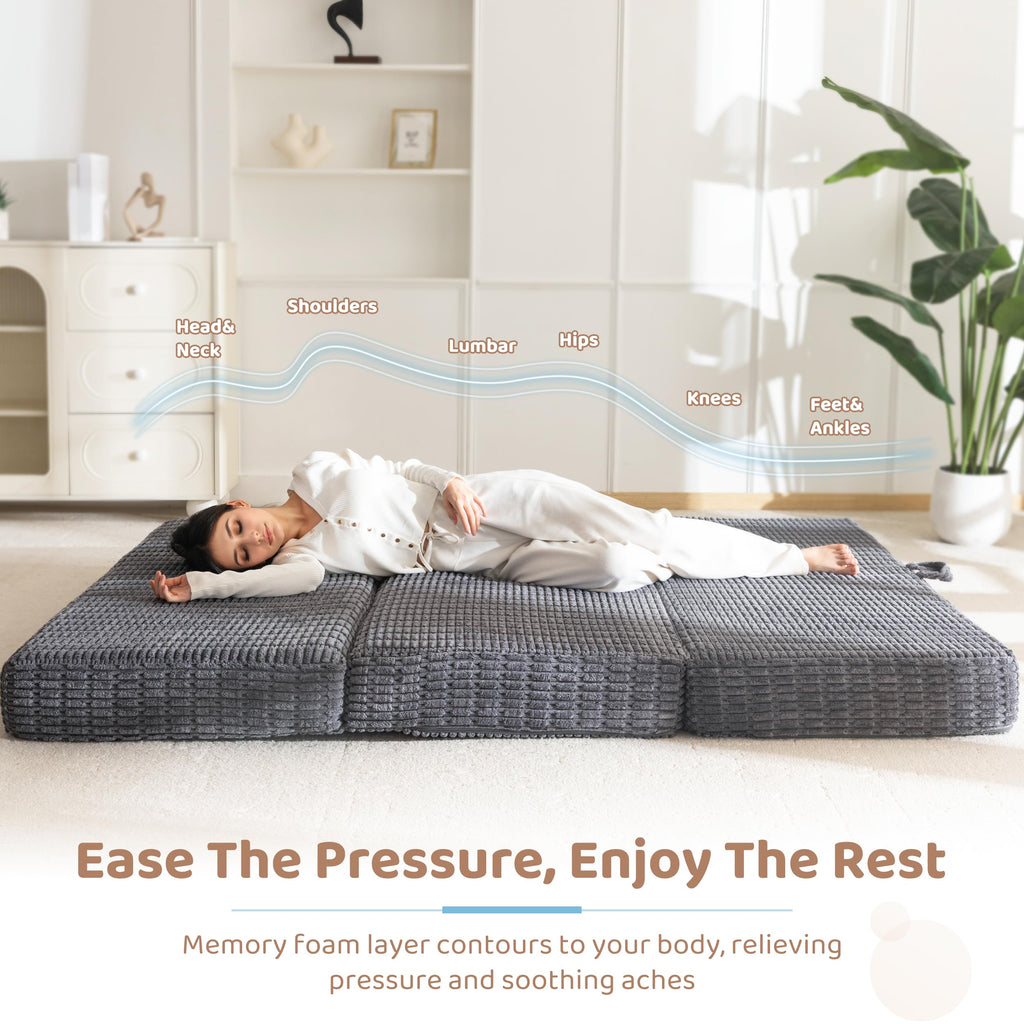 Memory Foam Tri-Folding Mattress J871