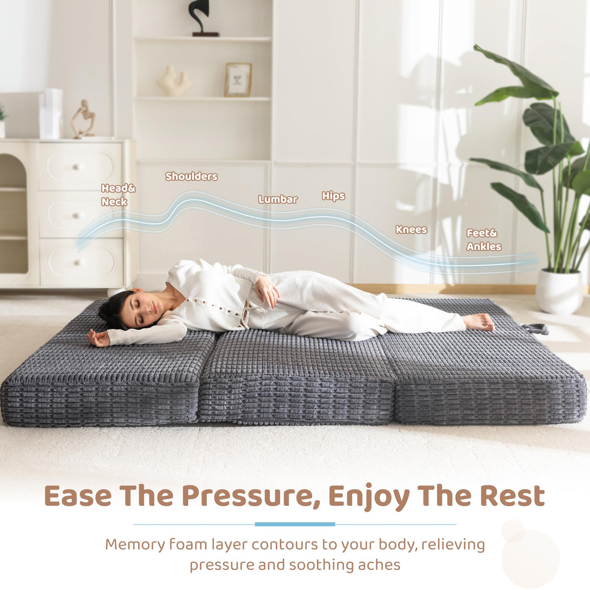 Memory Foam Tri-Folding Mattress J871