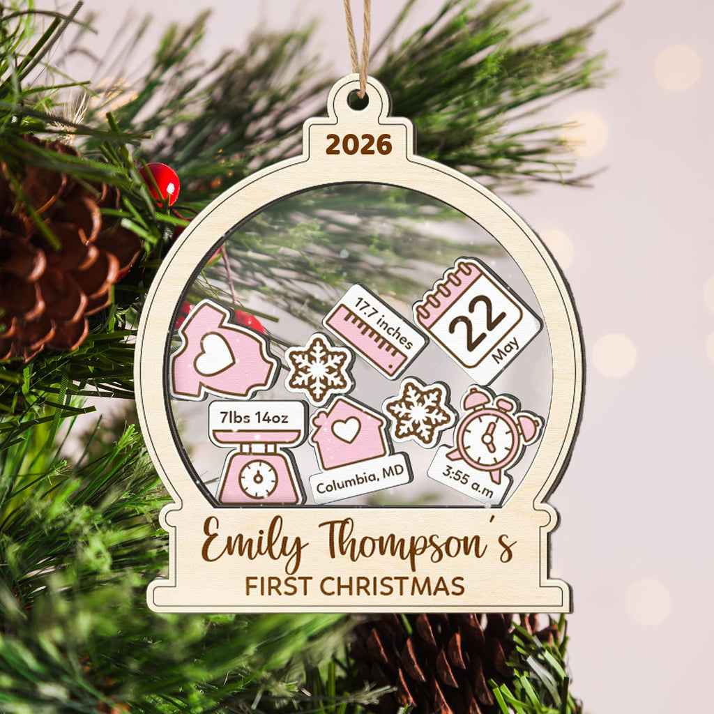 Baby's First Christmas Ornament 2026 Spherical Q742870