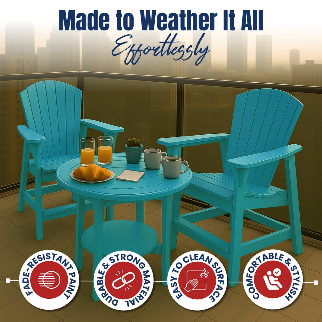 Teal HDPE Adirondack Chair G120