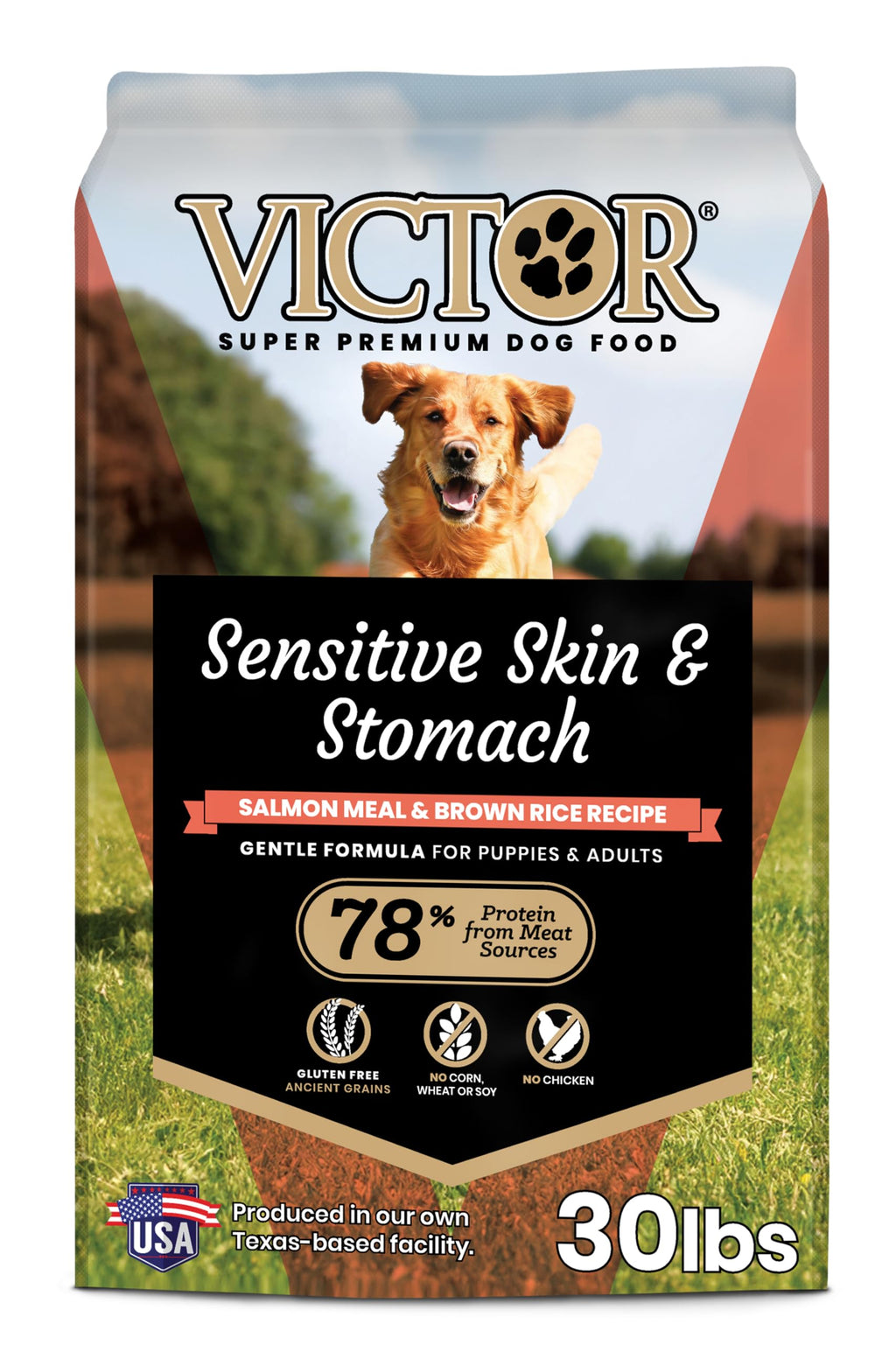 Salmon Meal & Brown Rice Dog Food, 30 lb F85679
