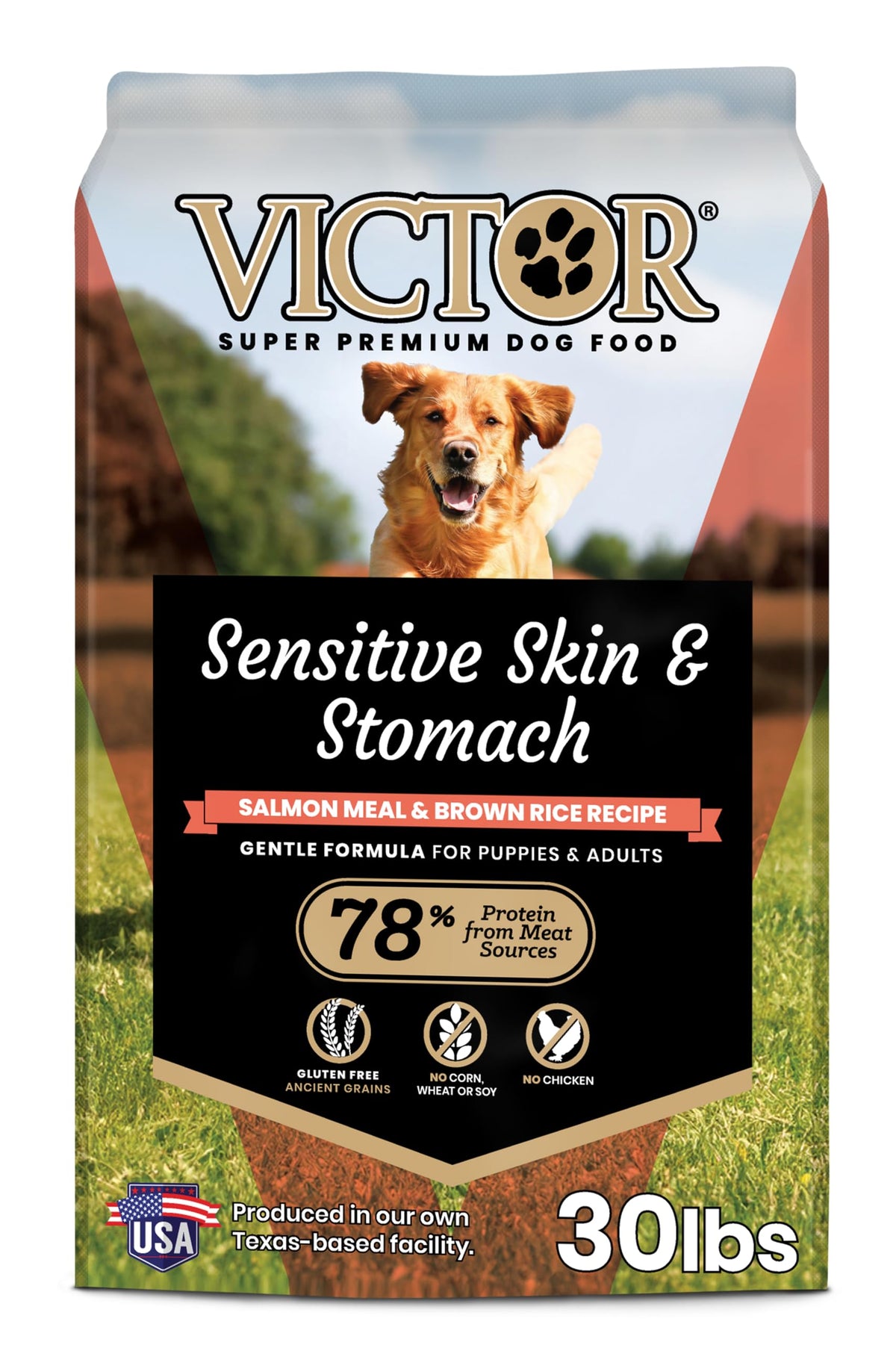 Salmon Meal & Brown Rice Dog Food, 30 lb F85679