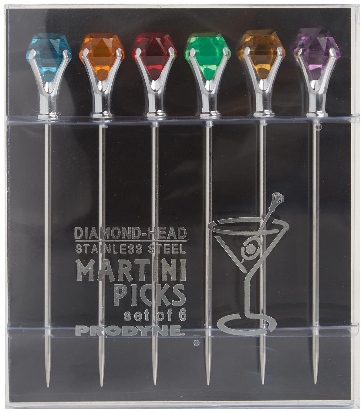 Multicolor Martini Picks Set of 6 F87926