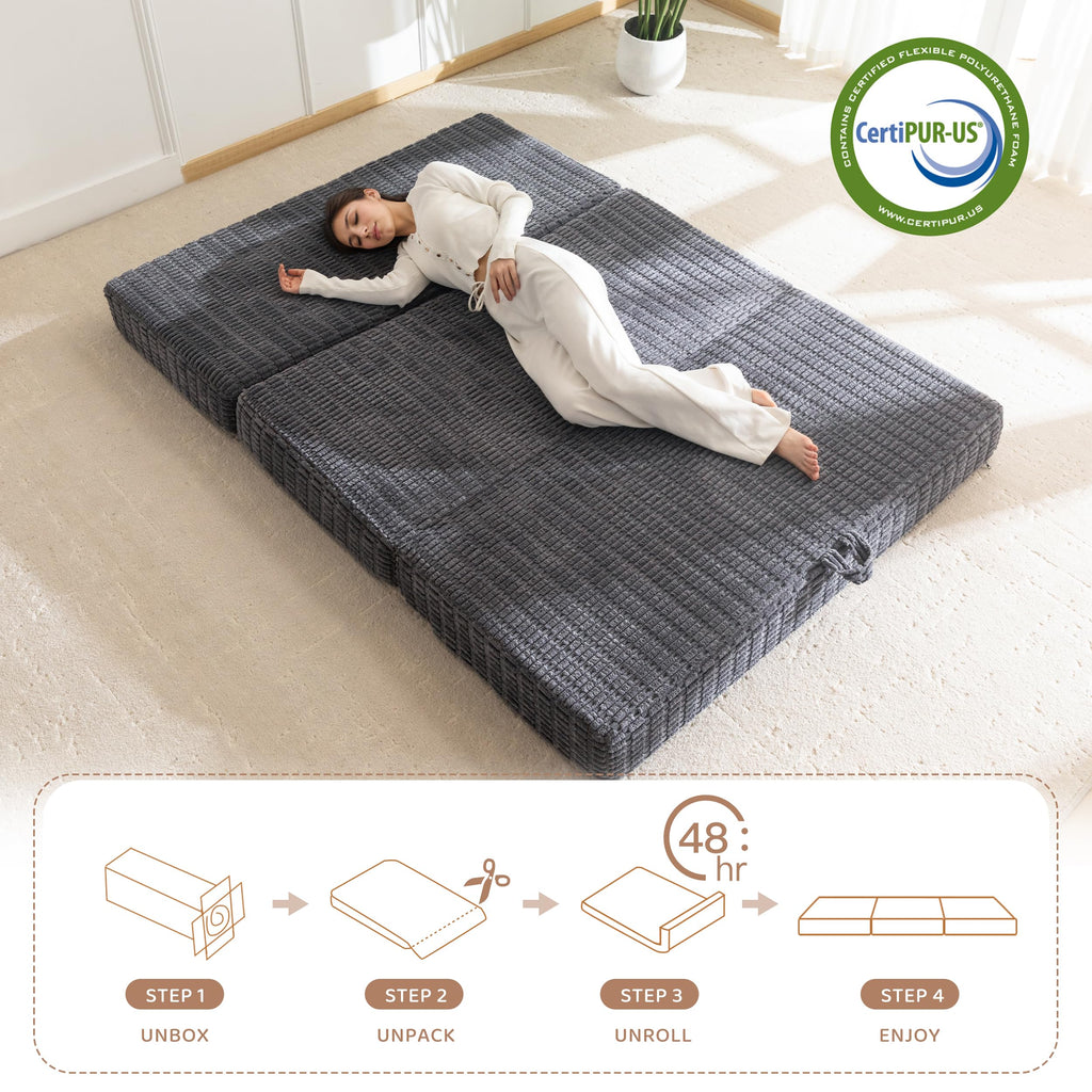 Memory Foam Tri-Folding Mattress J871