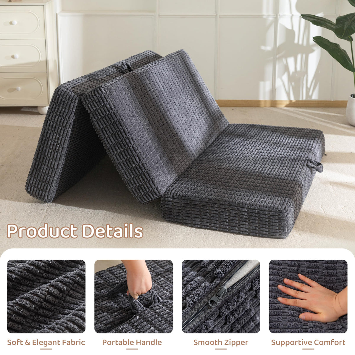 Memory Foam Tri-Folding Mattress J871