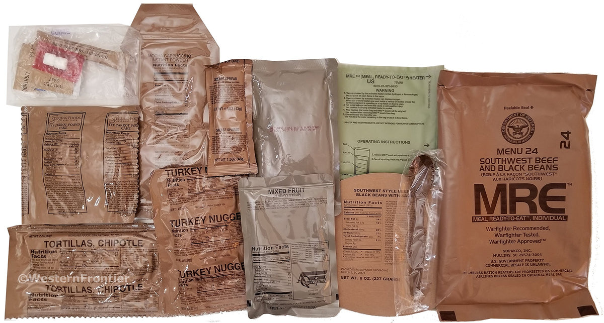 12 Meals Military Surplus Meal Ready to Eat G9734