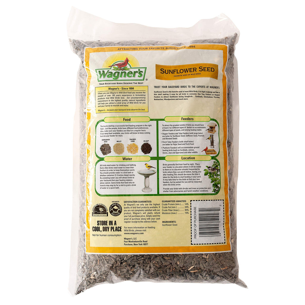 Wild Bird Food with Cherry Flavor 20-Pound Bag and Black Oil Sunflower Seed 5-Pound M265883