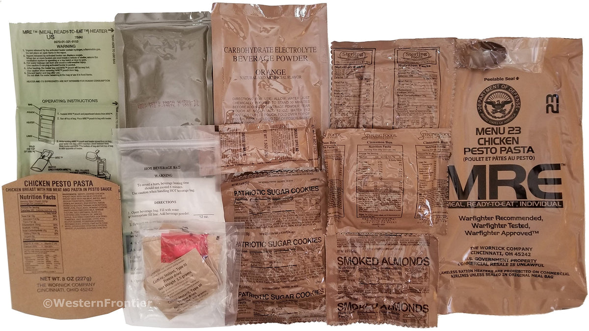 12 Meals Military Surplus Meal Ready to Eat G9734