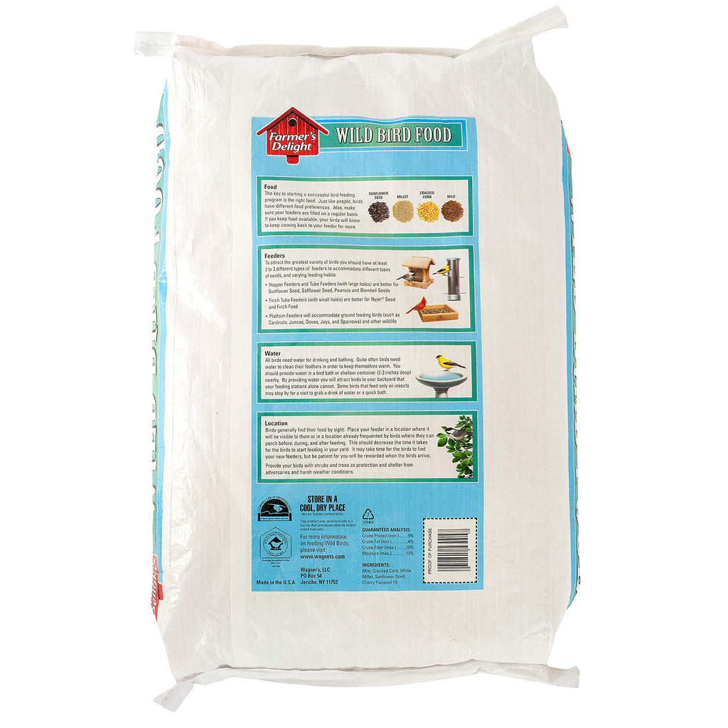 Wild Bird Food with Cherry Flavor 20-Pound Bag and Black Oil Sunflower Seed 5-Pound M265883