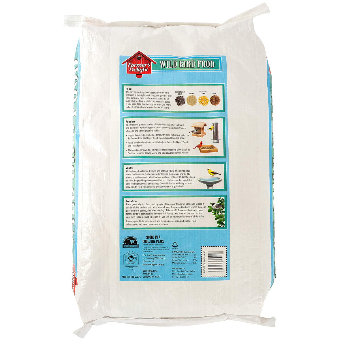 Wild Bird Food with Cherry Flavor 20-Pound Bag and Black Oil Sunflower Seed 5-Pound M265883