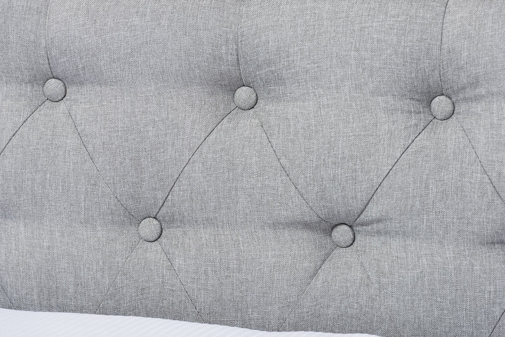 Light Beige Fabric Trundle Daybed T716381